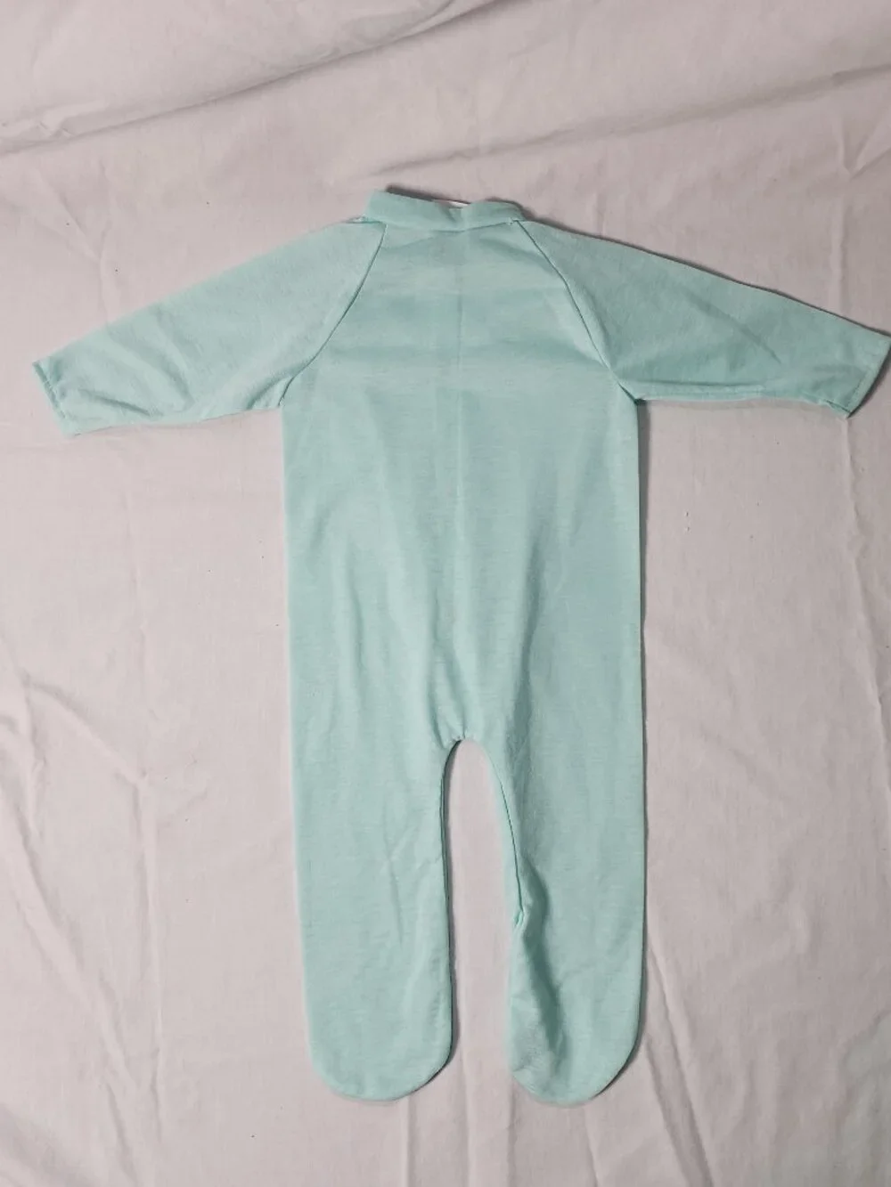 Sleepy Dreams Mint Green Footed Sleeper Pajamas Medium 12-18 lbs USA VTG
